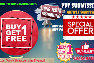 do permanent PDF submission,  buy 1 get 1 free