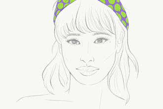 draw fashion illustration magazine cover for accessories