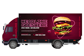 create stylish food trailers, box trailers, and food truck wrap design
