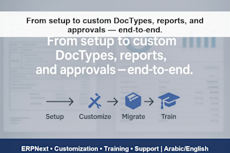 implement, customize, and support your erpnext system