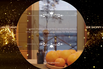 create a lovely thanksgiving video for clients and followers