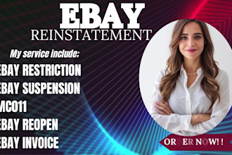 revitalize your ebay, etsy account mc011 mc133 with expert reinstatement