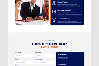 unique and creative website landing page UI UX design