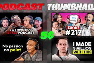 design youtube podcast thumbnails that attracts viewers
