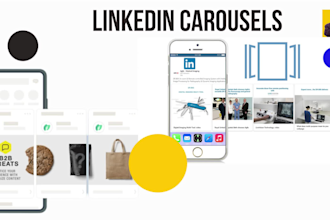 design creative linkedin carousel with 10 slides in 24 hours