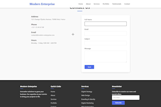 création de site web personnalisé