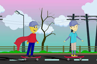 make a 2d cartoon animation videos