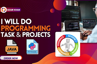 do python and java programming task and projects