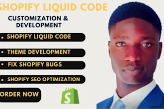 do terrific shopify liquid code theme development fix bug customize theme coding