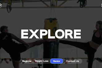 create a gym website, fitness trainer or yoga website