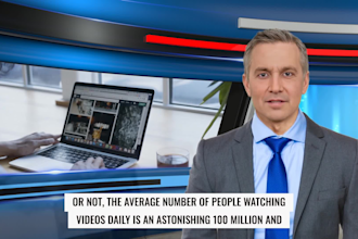 create a breaking news spokesperson video in full HD in 24 hours