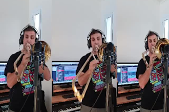 professionally record the brass instruments for your song