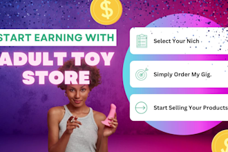 design an adult store, a responsive adult toy website