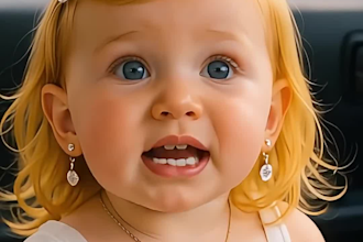 create viral ai baby podcast,ai character podcast, baby ai talking video