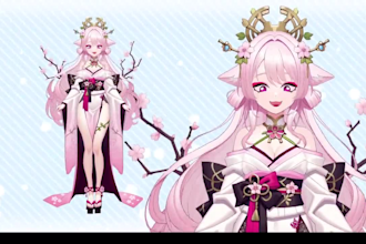 live2d vtuber model,rig,anime style,vroid,vrchat,pngtuber,anthro,3d vtuber,chibi