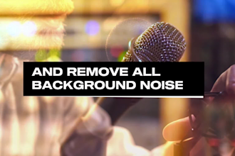 do noise editing , noise reduction, enhance and clean up