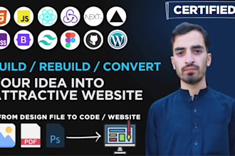be your frontend web developer, html css js react github