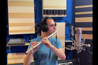 record professional flute sessions for you in high quality