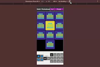 convert printed worksheets into interactive web app