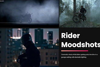 create a cinematic treatment deck video with motion graphics for film, tv shows
