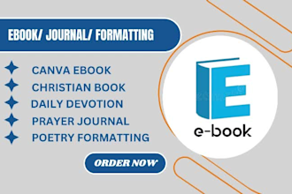 design christian ebook, prayer journal, poetry book, daily devotional,