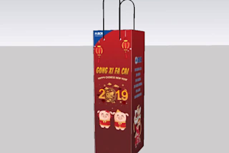 create a product packaging design or label design