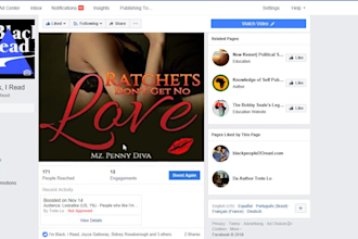 post your book to  african american facebook page