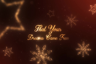 make gorgeous christmas greetings video