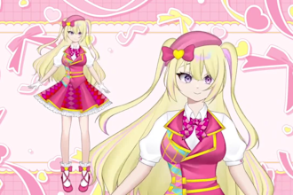 draw and rig live2d model, 2d vtuber model, vtuber commission, 2d anime model