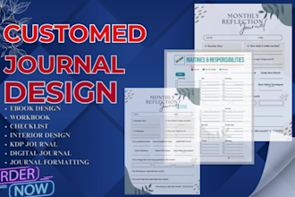 design canva digital journal, printable journal, calender, pdf lead magnet