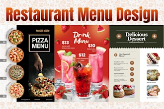 do creative food menu design