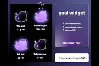 design and code goal widget with any character