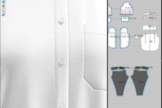 make sewing pattern from sketch with 3d fit testing