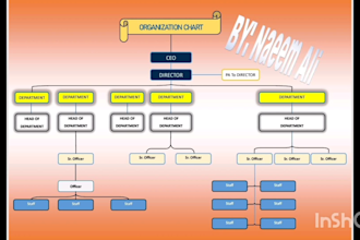 create and design organizational flow charts