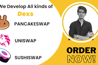 clone uniswap v2 v3, pancakeswap, camelot, gmx dex on evm and solana