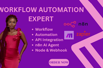 build n8n automation make com zapier workflow api intergration monday crm