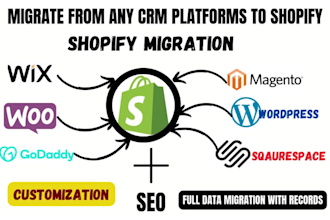 clone store website migration domain transfer godaddy wix wordpress to shopify