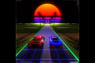 produce retrowave synthwave music for you