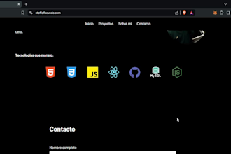 haré tu portfolio web personalizado