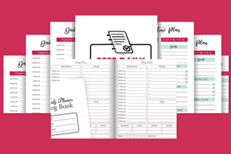 design and create fillable pdf form or make editable pdf, journal design