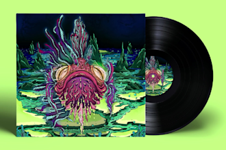 create an original illustrated album cover