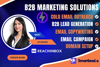 cold email outreach b2b lead generation instantly ai smartlead ai reachinbox ai