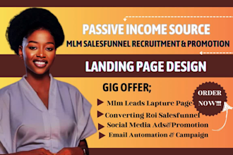 mlm sales funnel, mlm affiliate recruitment funnel, mlm promotion, mlm website