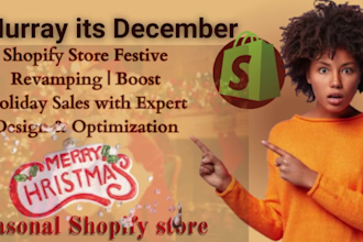 shopify revamping, boost holiday sales with expert design and optimization