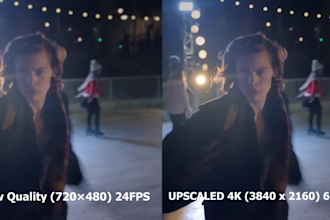 enhance, upscale videos to 60 fps, fhd, 2k, 4k, 8kresolution