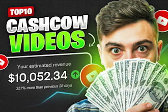create top 10 cash cow videos and faceless youtube videos
