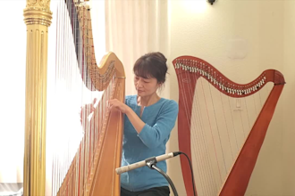 improvise and record on the harp