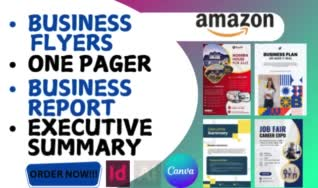 design one pager, executive summary, sell sheet, leafiet, bilfold and trifeid