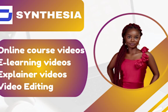 do elearning video course with heygen sora and synthesia ai
