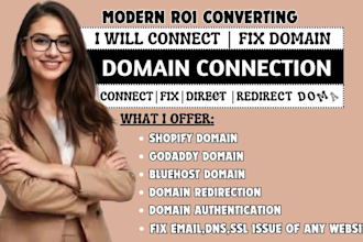 connect domain,fix domain issue,redirect domain, transfer domain, connect domain